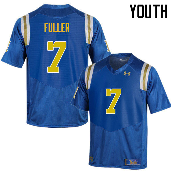 Youth #7 Devin Fuller UCLA Bruins Under Armour College Football Jerseys Sale-Blue - Click Image to Close